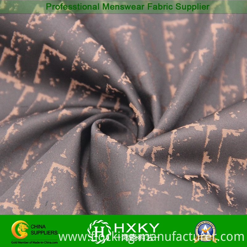 Two-Tone Pattern Jacquard Polyester Fabric for Fashionable Jacket